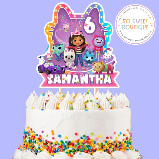 Gabby's Dollhouse Personalised Cake Topper