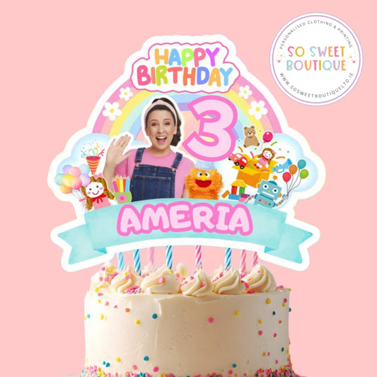 Ms Rachel Personalised Cake Topper