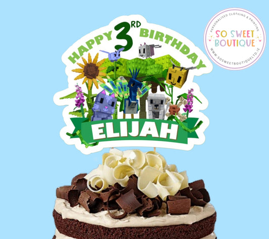 Grow A Garden Roblox Personalised Cake Topper