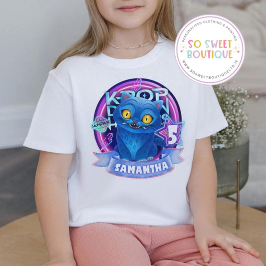KPOP Demon Hunters Derpy themed Birthday White T-Shirt - SoSweetBoutiqueLtd