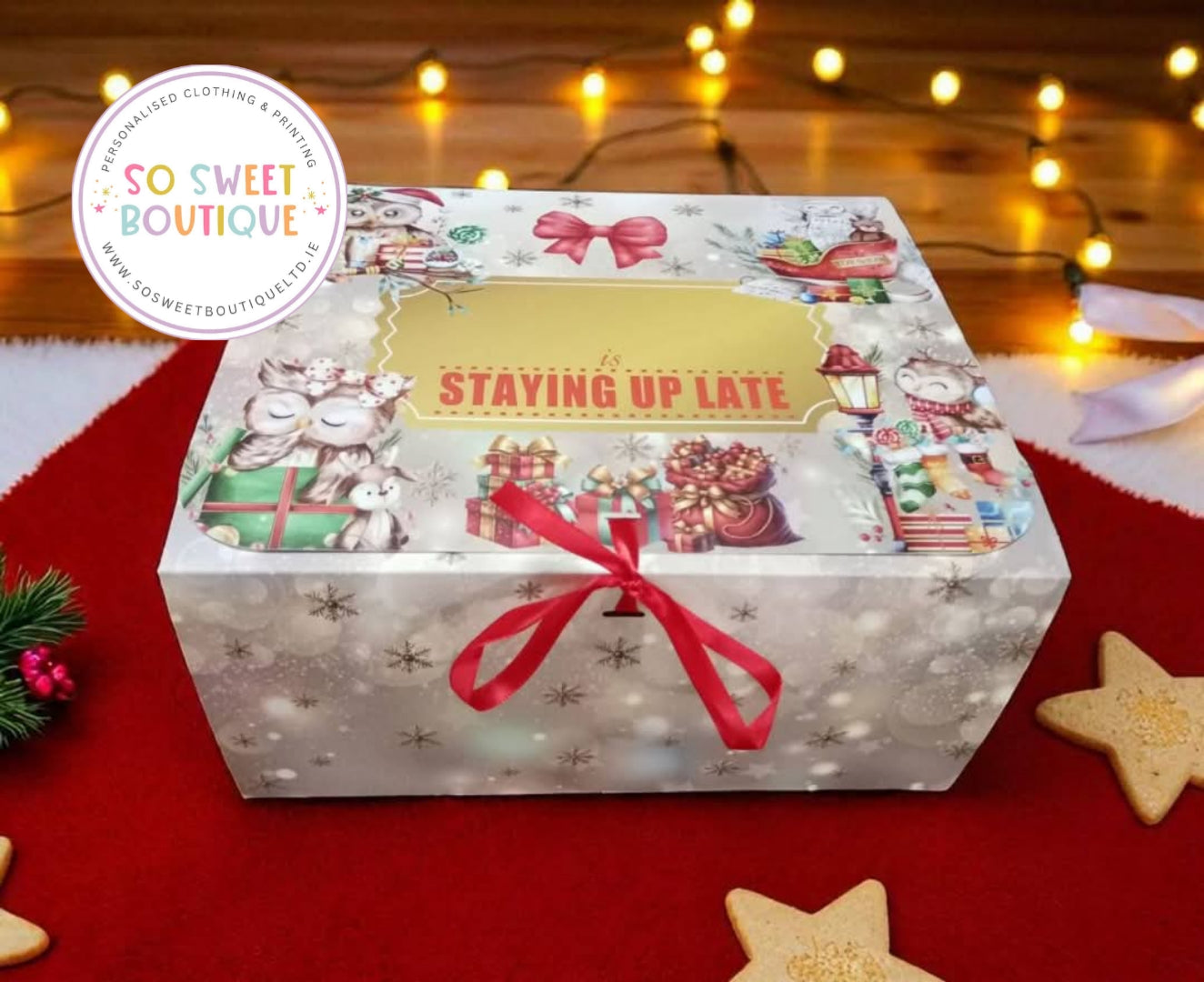 Staying Up Late Personalised Toy Show Fillable Treat Box