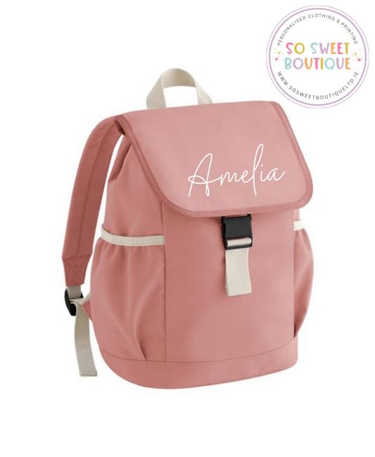 Rose Pink Personalised Kids Adventure Backpack - SoSweetBoutiqueLtd