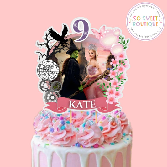 Wicked Personalised Birthday Cake Topper - SoSweetBoutiqueLtd