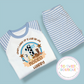 Personalized "My First Rodeo When I Wake Up" birthday pyjamas for kids by SoSweetBoutiqueLtd, featuring colorful, cozy sleepwear.