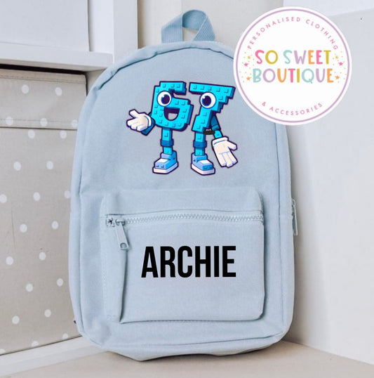Steal A Brainrot Six Seven Personalised Kids Backpack (12 Colour Options)