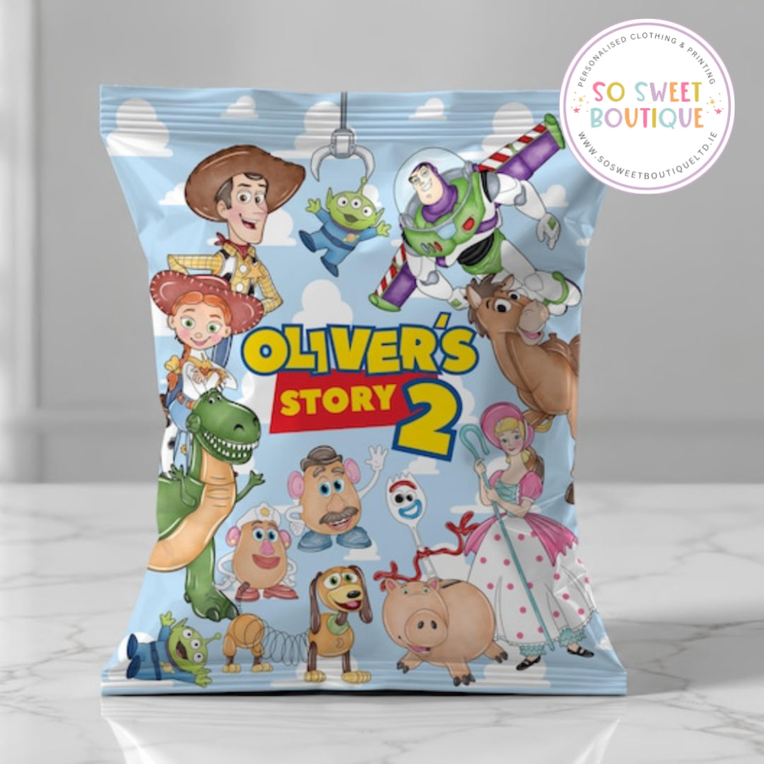 Toy Story Blue themed Personalised Fillable Crisp|Treat Bag