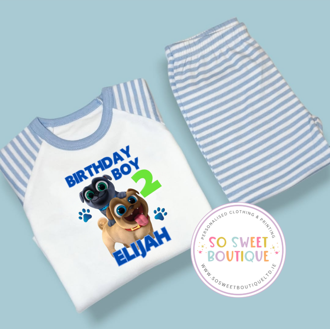 Puppy Dog Pals When I Wake Up Personalised Birthday Pyjamas