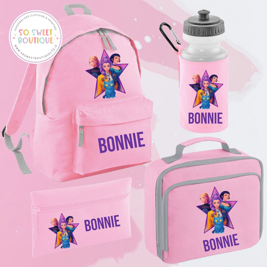 KPOP Demon Hunters 4 Piece Pink School Bundle