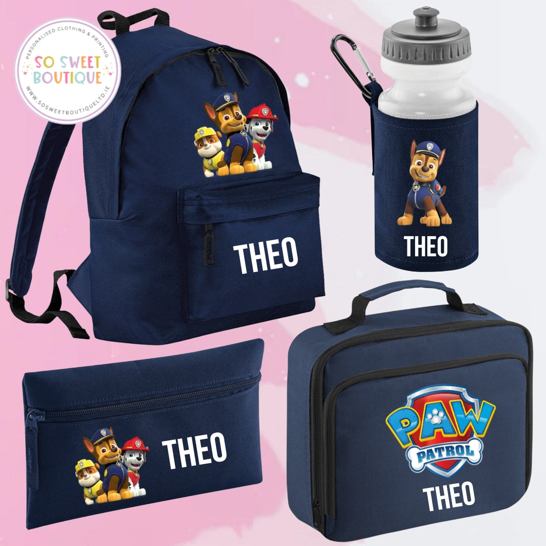 Paw Patrol 4 Piece Navy School Bundle