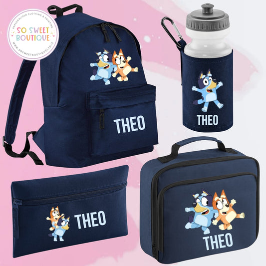 Bluey 4 Piece Navy School Bundle