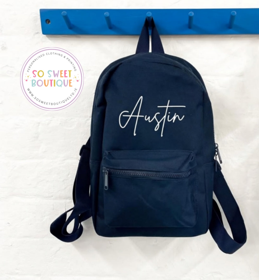 Signature Style Personalised 7 Ltr Kids Backpack (12 Colour Options)