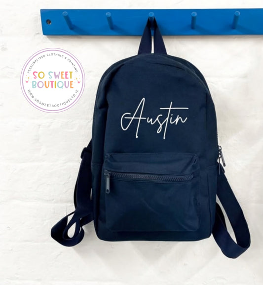 Signature Style Personalised 7 Ltr Kids Backpack (12 Colour Options)