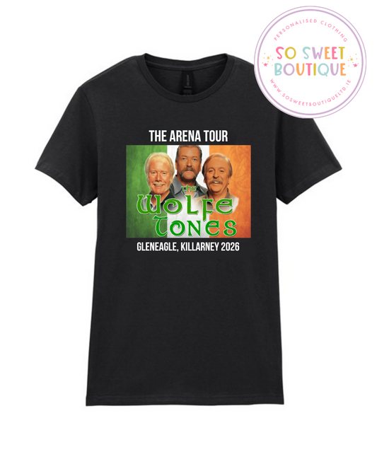 The Wolfe Tones Killarney 2026 Black T-Shirt