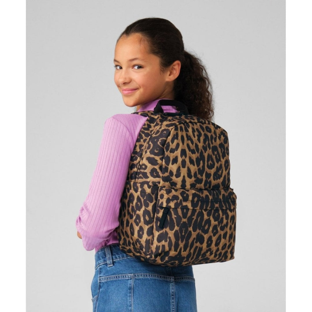 Initial Style Personalised 12 Ltr Leopard Print School Bag