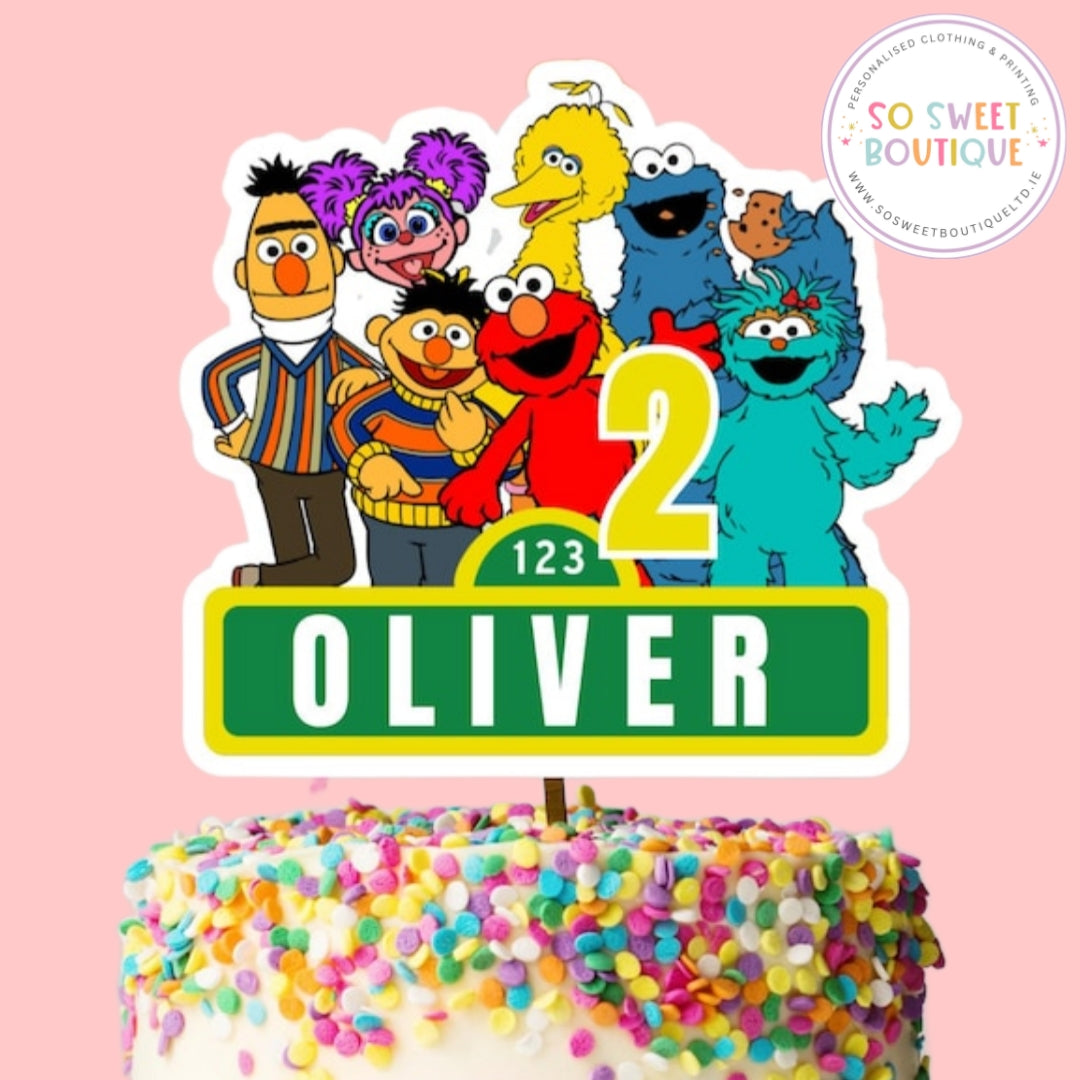 Sesame Street Personalised Birthday Cake Topper