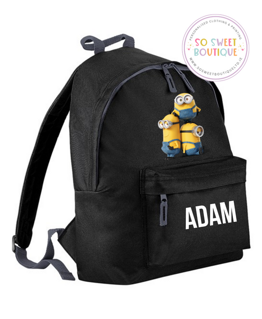 The Minions Personalised 12 Ltr School Bag (6 Colour Options)