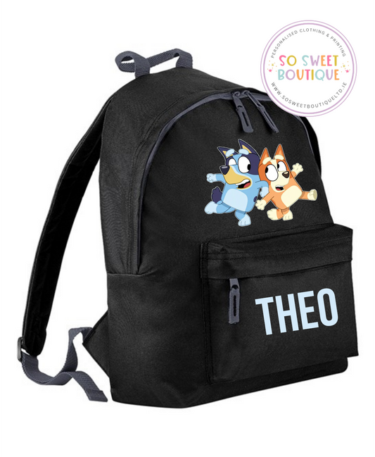 Bluey Personalised 12 Ltr School Bag (6 Colour Options)