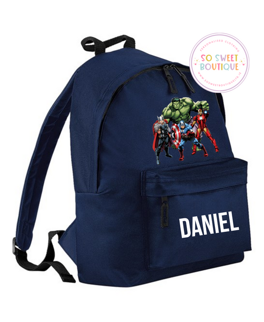 Avengers Personalised 12 Ltr School Bag (6 Colour Options)