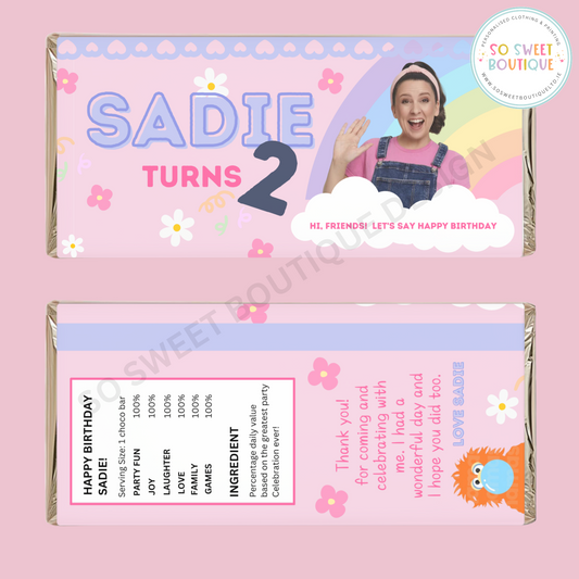 Ms Rachel Personalised 40g Milk Chocolate Bar
