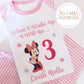 Minnie Mouse Personalised Birthday PJs - SoSweetBoutiqueLtd