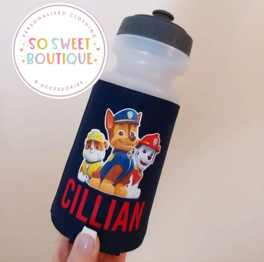 Paw Patrol themed Waterbottle & Holder - Navy