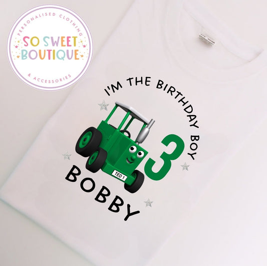 Tractor Ted themed Birthday T-Shirt