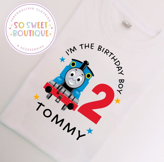 Thomas The Tank Engine themed Birthday T-Shirt (Copy)