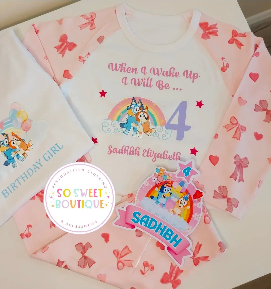 Bluey Personalised Birthday Pyjamas