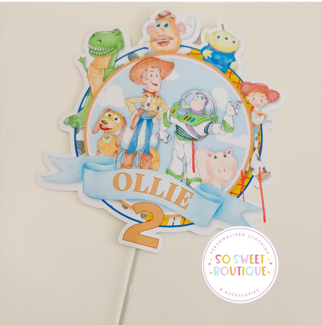 Toy Story Personalised Birthday Cake Topper