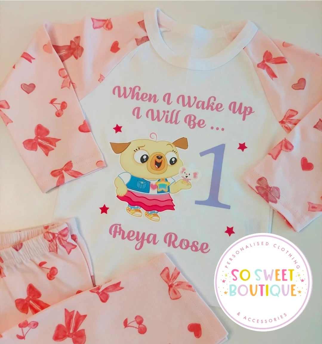 Chip And Potato When I Wake Up Personalised Birthday Pyjamas