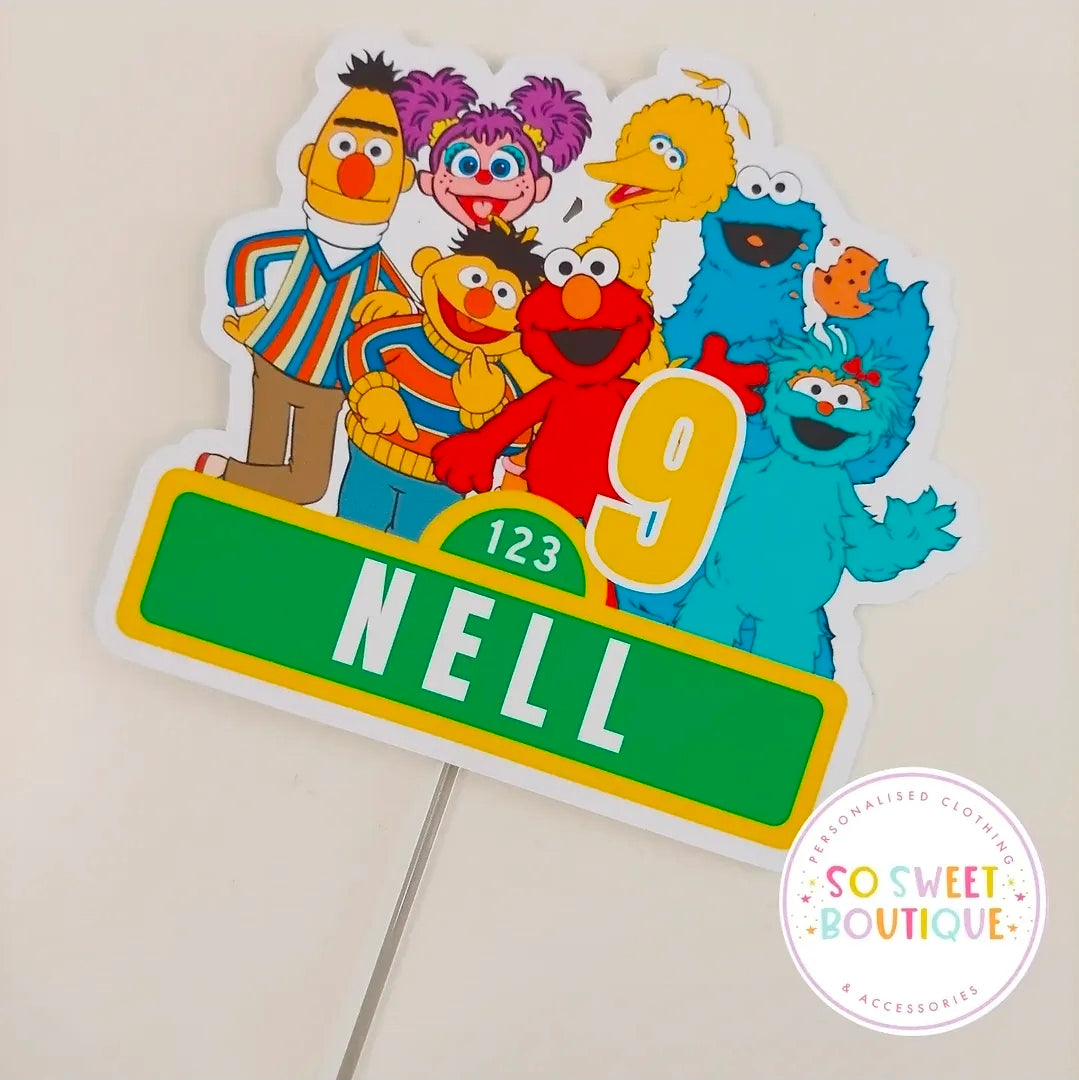 Sesame Street Personalised Birthday Cake Topper