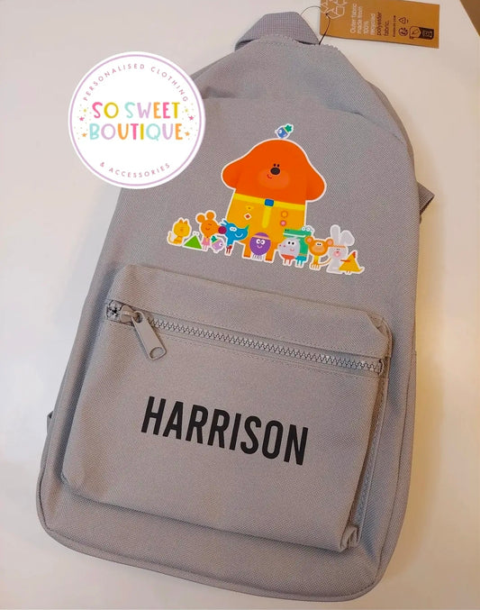 Hey Duggee Personalised Kids 7 Ltr Backpack (12 Colour Options)