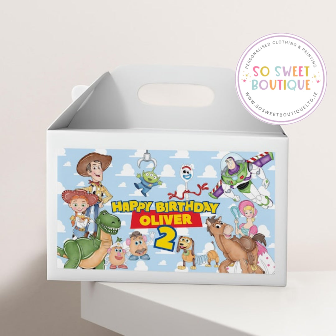 Toy Story Blue themed Personalised Fillable Party Box